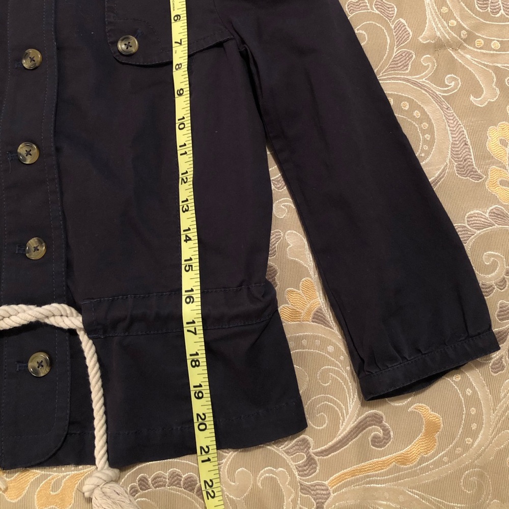 Navy Blue Drawstring Utility Jacket - image 6